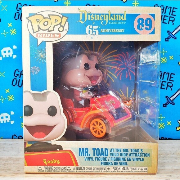 Funko PoP Rides Mr Toad at the Wild Ride Attraction #89 Disney 65th Anniversary